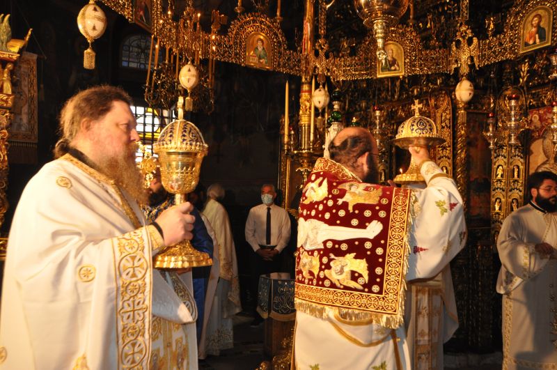 Πανήγυρις τῆς μεταστάσεως τῆς Ὑπεραγίας Θεοτόκου στήν Ἱερά Μονή Εἰκοσιφοινίσσης - 2021